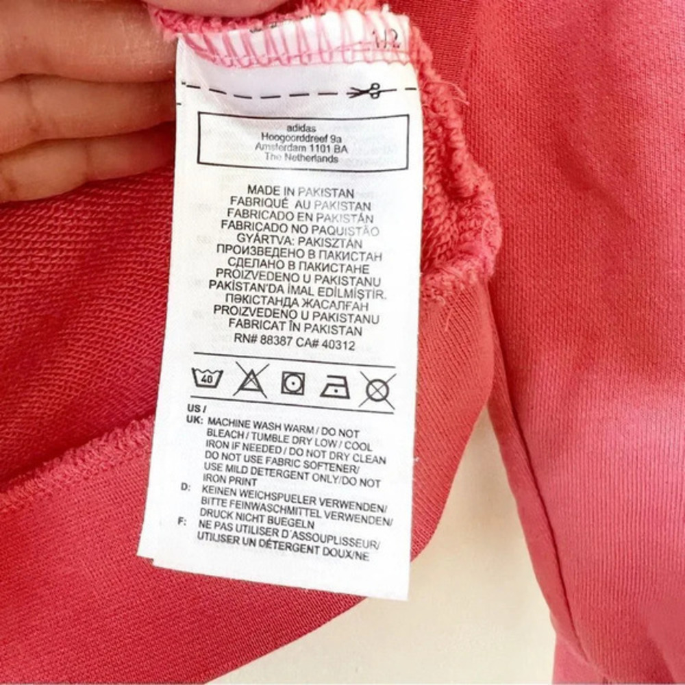 Adidas Youth Hoodie Size Medium‎ 11 12 Pink Trefoil Three Stripe Life Soccer - Picture 4 of 6